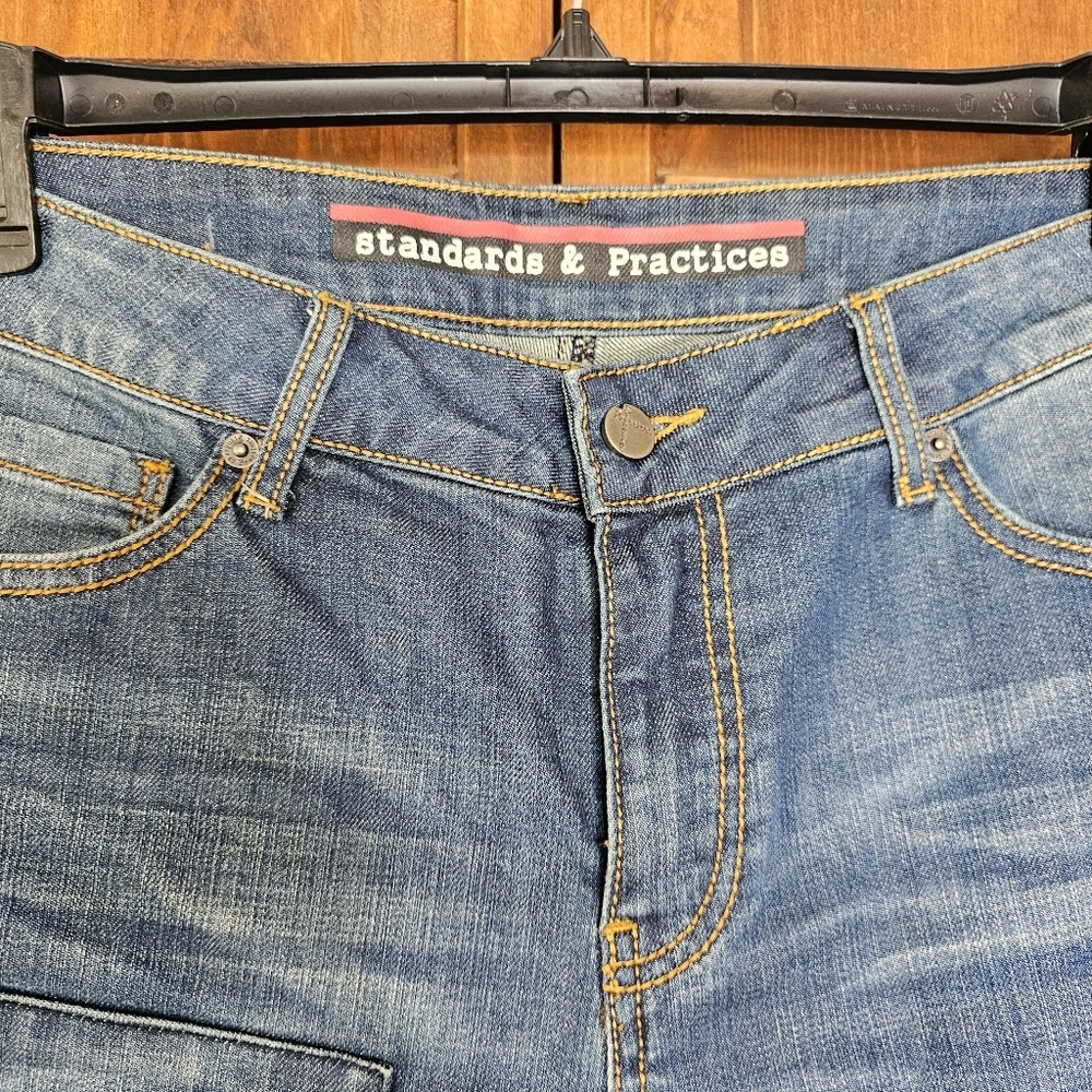 Standards & Practices Distressed Patchwork Straig… - image 5